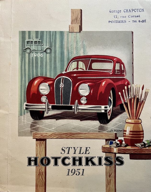Style Hotchkiss 1951 Anjou A Kow garage Chapoton Poitiers Retro Emotion